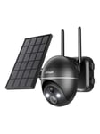 ieGeek Wireless 5MP WiFi outdoor camera ZS-GX4S black with solar panel