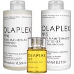 Olaplex Bundle No.4 Shampoo 250 ml & No.5 Conditioner 250 ml & No.7 Bo