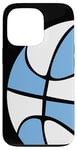 Coque pour iPhone 13 Pro Maillot Basketball Mom pour Mamans du Sud Bleu Ciel Et Blanc