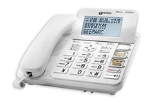 Geemarc CL595 - Amplified Corded Telephone with Answering Machine, Talking Keypad, Large Buttons and SOS Function for Seniors - Medium to Severe Hearing Loss - Hearing Aid Compatible - UK version