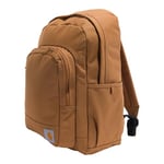 Carhartt Unisex's 25l Classic Backpack, Durable Water-Resistant Pack W/ 15" Laptop Sleeve and Multiple Organizational Compartments Brown, PFAS Free