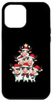 Coque pour iPhone 12 Pro Max Sapin de Noël en forme de vache pour filles et garçons