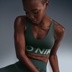 Nike Pro Indy Plunge MS Bra Grön - Handla nu på Loparshop.se!