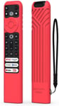 rouge Coque Housse telecommande Silicone Compatible avec TCL RC902V FMR5"," Protection Coque telecommande antid¿¿rapante pour TCL 8K
