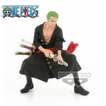 ONE PIECE FIGURINE RORONOA ZORO WANOKUNI II 18 cm KING OF ARTIST BANPRESTO