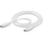 Type C to Type C Cable Fast Charge 2m Lead Long For iphone 15 Plus Pro Max White