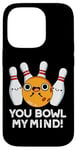 Coque pour iPhone 14 Pro You Bowl My Mind Jeu de mots de bowling amusant