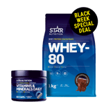 Whey-80, 1 kg + Vitamins & Minerals Daily, 60 caps