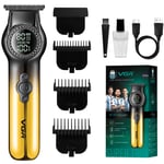 VGR Beard Trimmer for Men Cordless Mens Hair Trimmers Electric Rechargeable USB