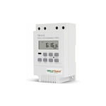 KZQ - Programmateur Interrupteur Relais TM616, Minuterie Horaire Hebdomadaire Électrique Numérique 12V avec Écran lcd Numérique - Blanc