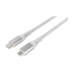 Dacota Platinum USBC-MicroUSB kabel 1 M, hvit