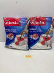 Vileda Turbo Microfibre 2 in 1 Spin Mop Refill Head Replacement Pack of 2 #7972