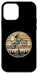 Coque pour iPhone 12 mini Retro Sunset Dirt Bike Motocross Rider Moto Biker