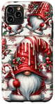 Coque pour iPhone 11 Pro Max Cute Christmas Phone Accessories With Xmas Gnome Candy Cane