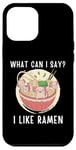 Coque pour iPhone 12 Pro Max Mignon Kawaii Axolotl What Can I Say I Like Ramen Nouilles