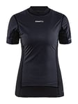 Craft Active Extreme X Wind Short Sleeve Baselayer Women - Black/Granite, XX-Large