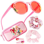 Disney Lunettes de Soleil Enfant Fille, Ensemble Lunettes et Accessoires Fille (Rose Princesses)