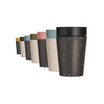 Circular and Co Leakproof Reusable Coffee Cup 8oz/227ml - The World's First Travel Mug Made from Recycled Coffee Cups, 100% Leak-Proof, Sustainable & Insulated (Black & Cosmic Black)