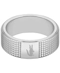 Lacoste Bague pour Homme Collection STENCIL en Acier inoxidable - 2040195G