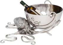 Kare 61484 Octopus Wine Cooler, Aluminium, Silver