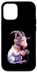 iPhone 12/12 Pro Goat Stuffed Animal Goat Costume Kids Headphones Video Game Case