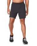 2XU Mens Aero 7" Shorts Black/Silver Reflective, X-Small