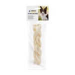 Croci King Bone - Tresse d'os pour Chiens, Snack récompense à mâcher pour Chiens en Peau de Vache Naturelle, bâton Dentaire pour Le Nettoyage des Dents, 20 cm - 90 g