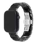 Ted Baker Black Ceramic Strap Silver Buckle for Apple Watch® (Model: BKS42S431B0), Black