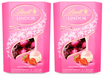 Lindt Lindor Strawberry & Cream Chocolate Truffles 400g (2 x 200g) Balls