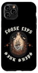 iPhone 11 Pro Loose Lips Sink Ships Ocean Strom Ship In A Bottle Case