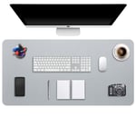 DOBAOJIA sous-Main Bureau XXXXL, Tapis de Bureau, Tapis de Clavier et Souris, Tapis de Portable, Pad Écriture, Mouse Pad, pour Bureau/Maison/Gaming, PU Étanche + Suède Antidérapant 120 x 60cm