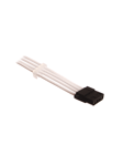 DUTZO Sleeved 4-pins Molex Cable - White