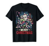 Merry Christmas Horror Fan Slasher 80s-Themed T-Shirt