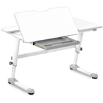 Fromm & Starck Höj- och sänkbart skrivbord för barn - 120 x 66 cm 0–50° tiltbar bordsskiva Höjd: 600–760 mm Med låda