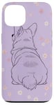 iPhone 13 Cute Purple Corgi Puppy Dog Case