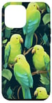 iPhone 15 Plus Green Parrotlet Pattern, Funny Bird Cute Parrotlet Case