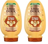 Garnier Ultra Doux - Après-Shampoing Reconstituant - Enrichi en Acacia, Lavande & Manuka - Pour Cheveux Fragiles & Cassants - Trésors de Miel - 200 ml (Lot de 2)