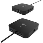 i-Tec - Station d'accueil - USB-C 3.1 / Thunderbolt 3 - HDMI, DP++ - 1GbE - 100 Watt