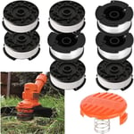 Bobine Autofeed Spool Line A6485 A6481 pour Black and Decker Reflex Trimmer ST5530-GB GLC3630L20-GB BESTA530-GB, 30 pieds 0,065' (8 bobines, 1