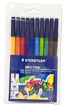 10 x Staedtler Noris Club Felt Tip Pens in Wallet 10 Assorted Colours