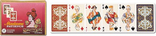 Piatnik Piatnik-9001890202643 Madame Patience (Solitaire) 2 Decks de 55 Cartes Non Standard de, 2026, Multicolore