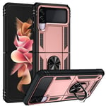 Samsung Galaxy Z Flip3 5G      Military Armour Case    RoseGold