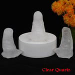 Statue de mini déesse en cristal naturel pour la décoration intérieure,sculpture de méditation,artisanat mythique,guérison Reiki,amour de la terre,mère,femme enceinte - Type Clear Quartz-10 pcs