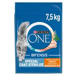 Croquettes pour chat stérilisé au poulet Purina One 7.5KG