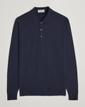 John Smedley Belper Extra Fine Merino Polo Pullover Midnight