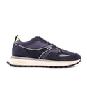 Boss Mens Jonah Runn Trainers - Blue Nylon - Size UK 11