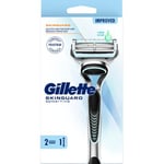 Gillette 557 Gil Skinguard Razor 2Up Aloe Rakhyvel Skinguard