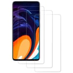 Verre Trempé Samsung Galaxy A12, (3 Pièces) Protège-écran Film Phone Transparent HD Clair 9H dureté Anti-Rayure