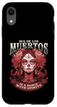 Coque pour iPhone XR De los Muertos Spritis Jour des morts Crâne Femme