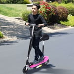 Kids Foldable E Scooter Electric 120W Toy wwth Brake Kickstand - Black/Pink